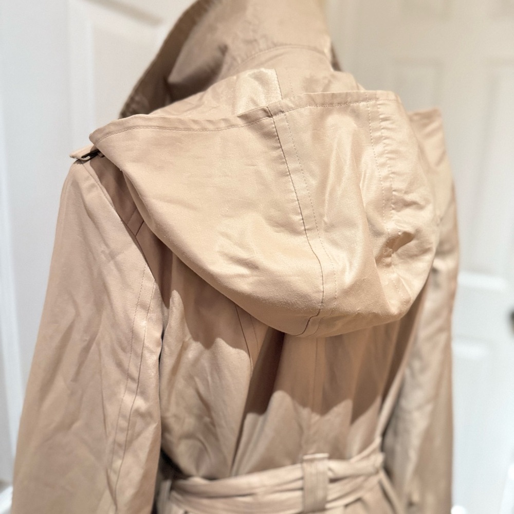London Fog hooded Trench Coat NWOT - Picture 6 of 10